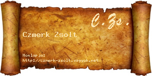 Czmerk Zsolt névjegykártya